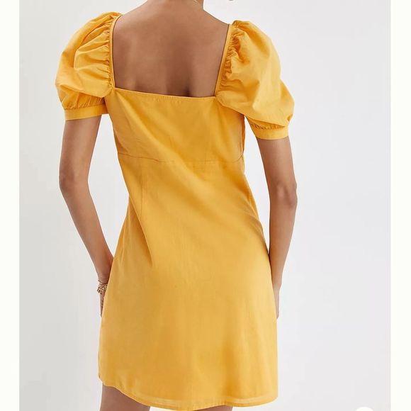 ANTHROPOLOGIE puffed sleeve mini dress - Picture 6 of 7